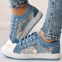 Women's Floral Mesh Sneakers